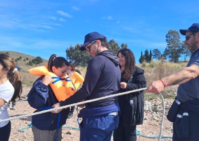 Operativo en el Dique Paso Las Piedras - Servicios de lancha para Aguas Bonaerenses S.A.