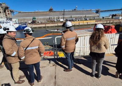 Simulacro de control de derrames junto a Unipar y Central Guillermo Brown en el marco del PLANACON