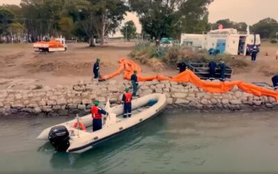 Simulacro de control de derrames en Puerto Rosales en el marco del PLANACON