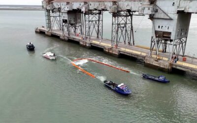 Simulacro de respuesta a emergencias en Terminal Bahía Blanca