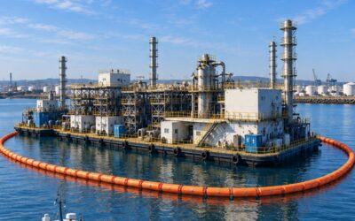 Inspección y mantenimiento de barreras flotantes de contención